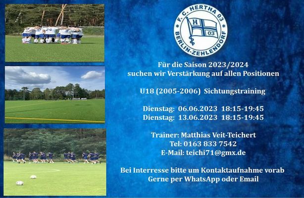 U18 Sichtung