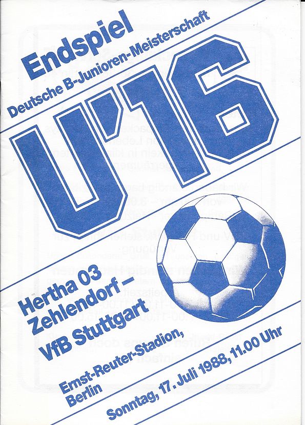 Programme 1999/00 Köpenicker sc-Hertha 03 zehlendorf 