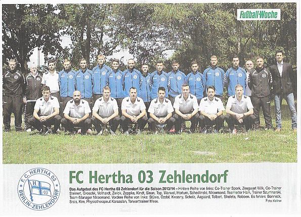 Programm 1998/99 Hertha 03 Zehlendorf Motor Eberswalde 